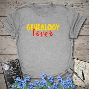 Genealogy Lover T-Shirt in Sport Grey by Genealogy Keepsakes