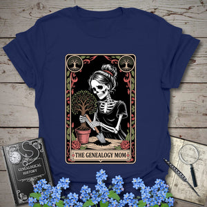 Genealogy Mom T-Shirt in Navy by Genealogy Keepsakes