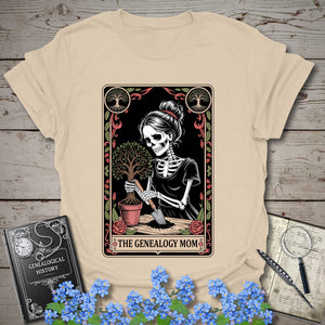 Genealogy Mom T-Shirt in Sand by Genealogy Keepsakes