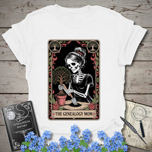 Genealogy Mom T-Shirt in White by Genealogy Keepsakes