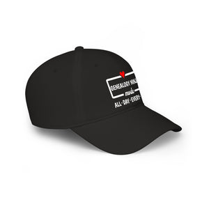 Genealogy Ninja Mode — "All • Day • Every • Day" Baseball Cap in by Genealogy Keepsakes