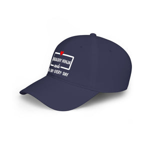 Genealogy Ninja Mode — "All • Day • Every • Day" Baseball Cap in by Genealogy Keepsakes