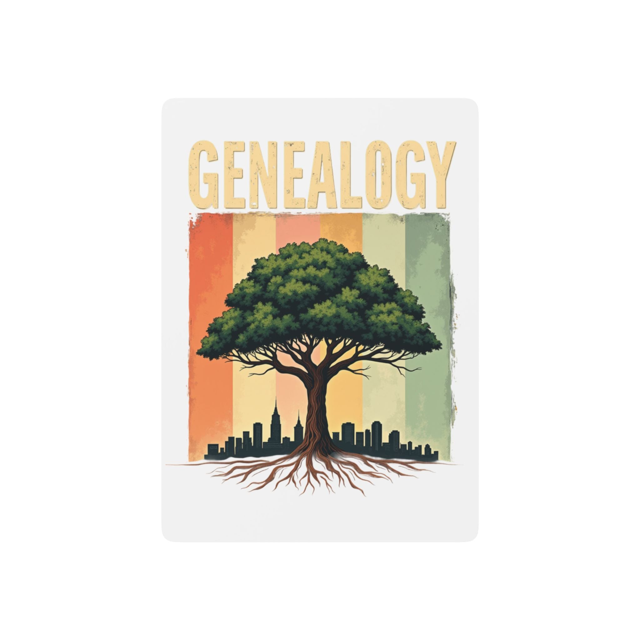 Genealogy Playing Cards in 2.5" x 3.5" by Genealogy Keepsakes