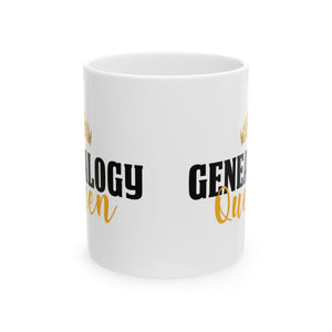 Genealogy Queen Ceramic Mug (11oz | 15oz) in 15oz by Genealogy Keepsakes