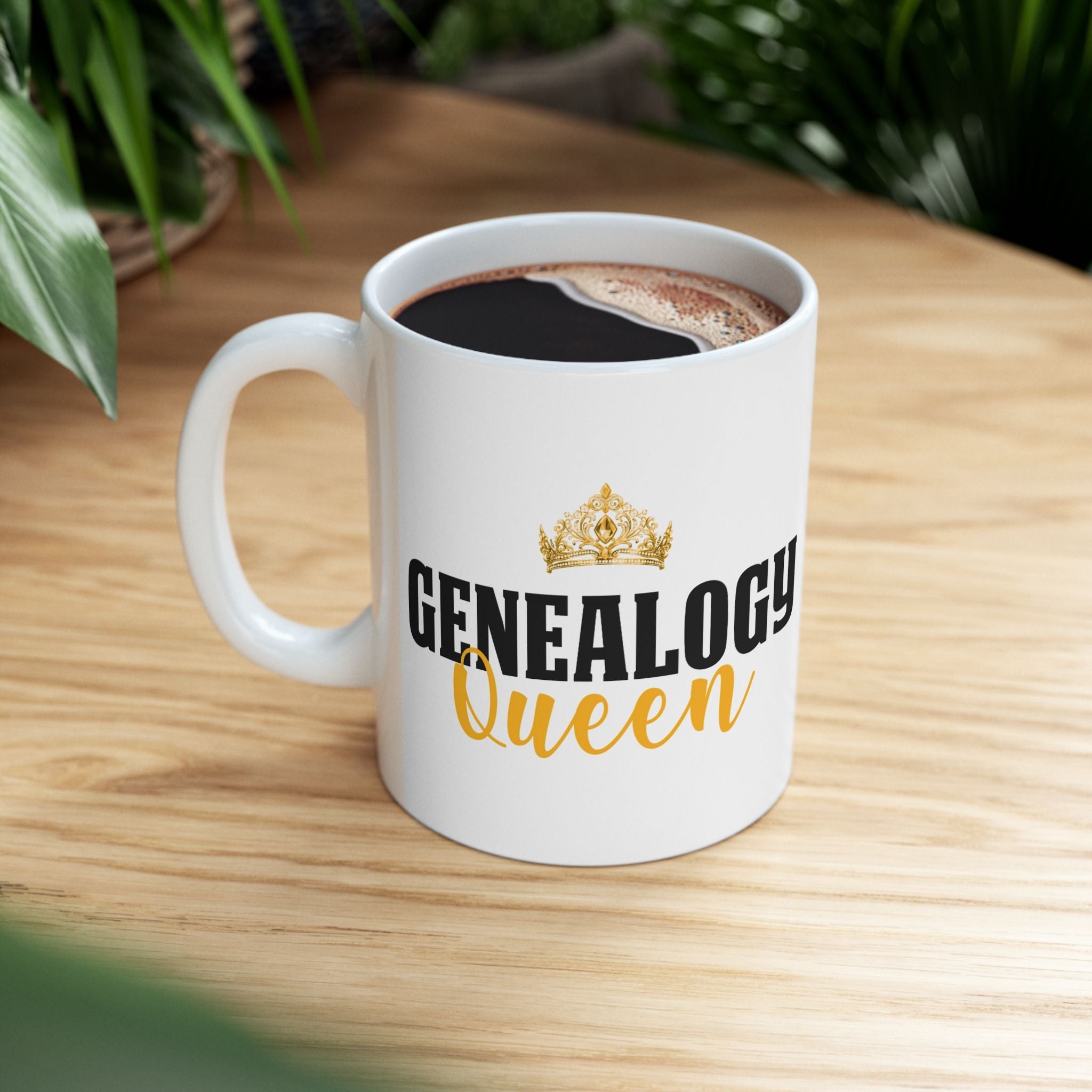 Genealogy Queen Mug (11oz|15oz) in 11oz by Genealogy Keepsakes