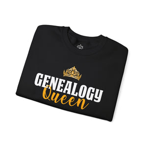 Genealogy Queen Sweatshirt in Navy by Genealogy Keepsakes