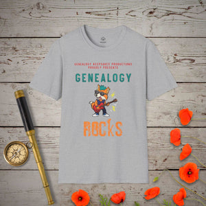 Genealogy Rocks T-Shirt in Sport Grey by Genealogy Keepsakes
