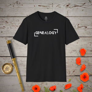 Genealogy T-Shirt in Black by Genealogy Keepsakes
