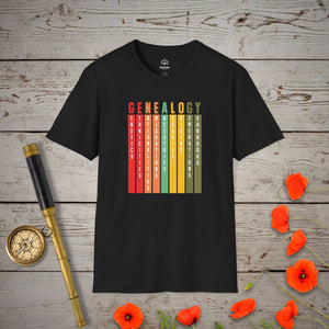 Genealogy T-Shirt - Genealogy Keepsakes Custom Genealogy Gift - Black S