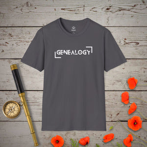 Genealogy T-Shirt in Charcoal by Genealogy Keepsakes