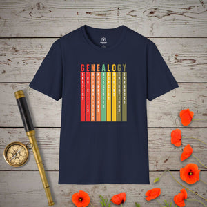 Genealogy T-Shirt - Genealogy Keepsakes Custom Genealogy Gift - Navy S