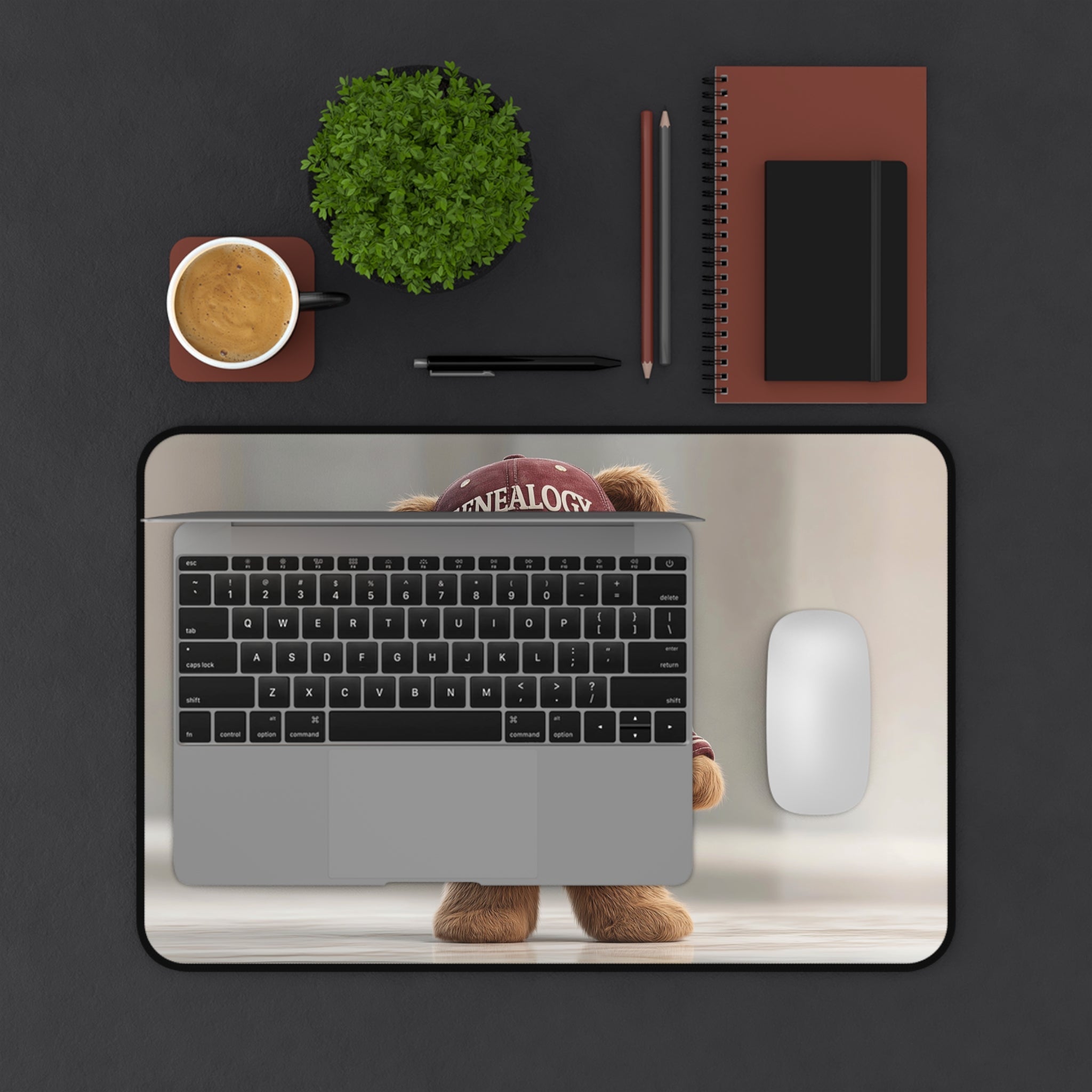 Genealogy Teddy Bear Desk Mat-