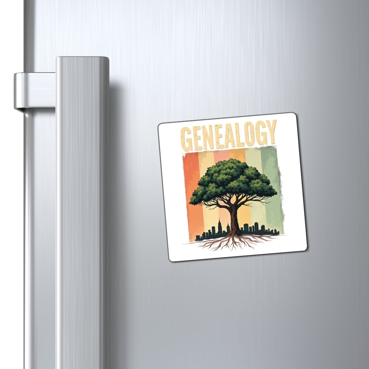 Genealogy Tree Refrigerator Magnet in by Genealogy Keepsakes