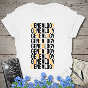 Genealogy X T-Shirt in White by Genealogy Keepsakes