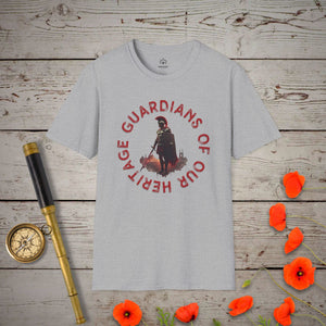 Guardians of our Heritage T-Shirt in Sport Grey by Genealogy Keepsakes