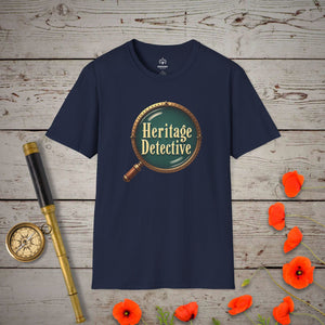 Heritage Detective T-Shirt in Navy by Genealogy Keepsakes