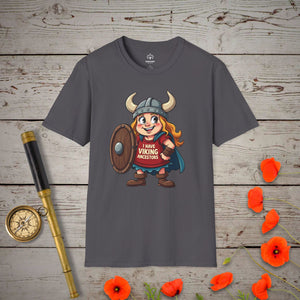 I Have Viking Ancestors T-Shirt - Genealogy Keepsakes Custom Genealogy Gift - Charcoal S