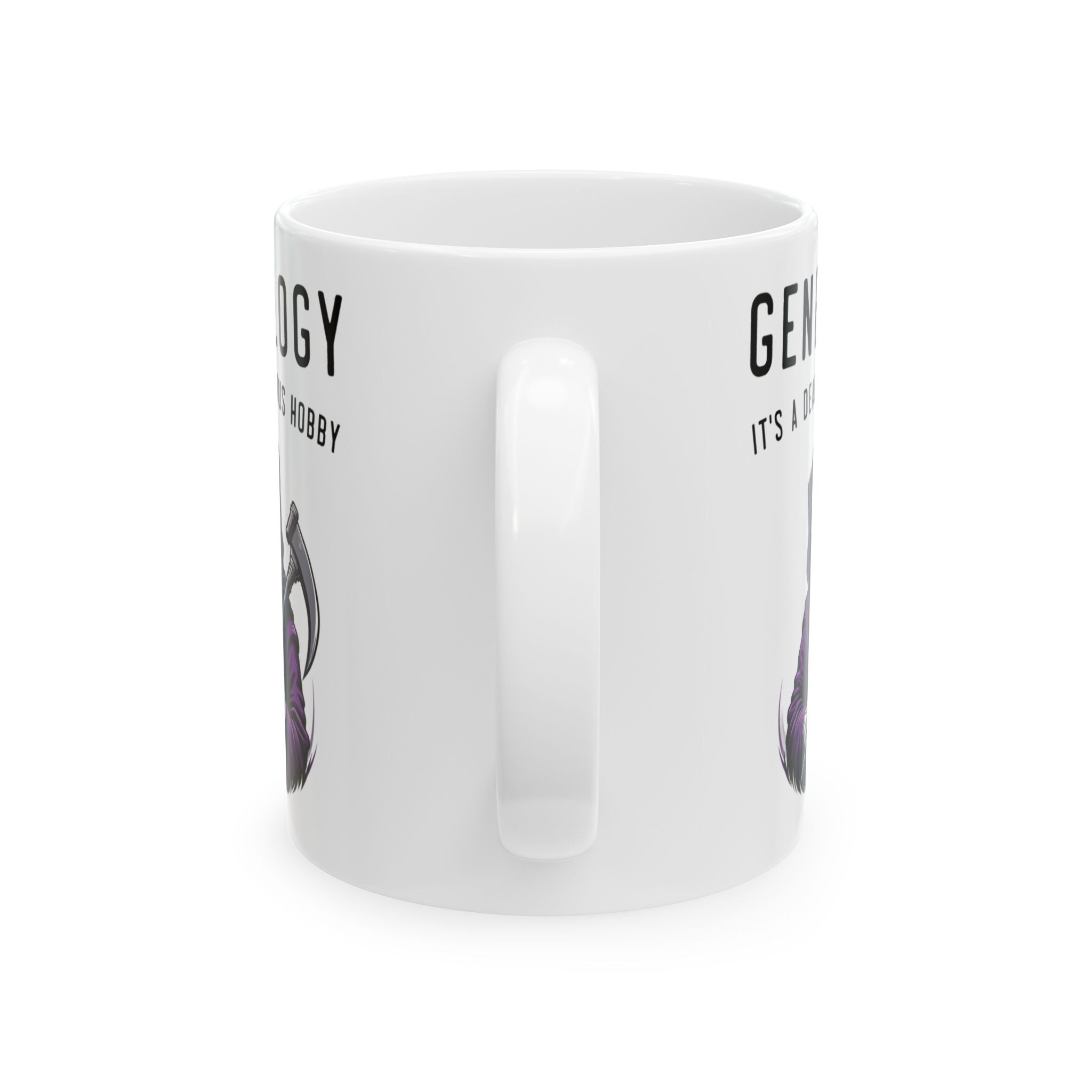 It's A Dead Serious Hobby Mug (11oz|15oz) in 11oz by Genealogy Keepsakes