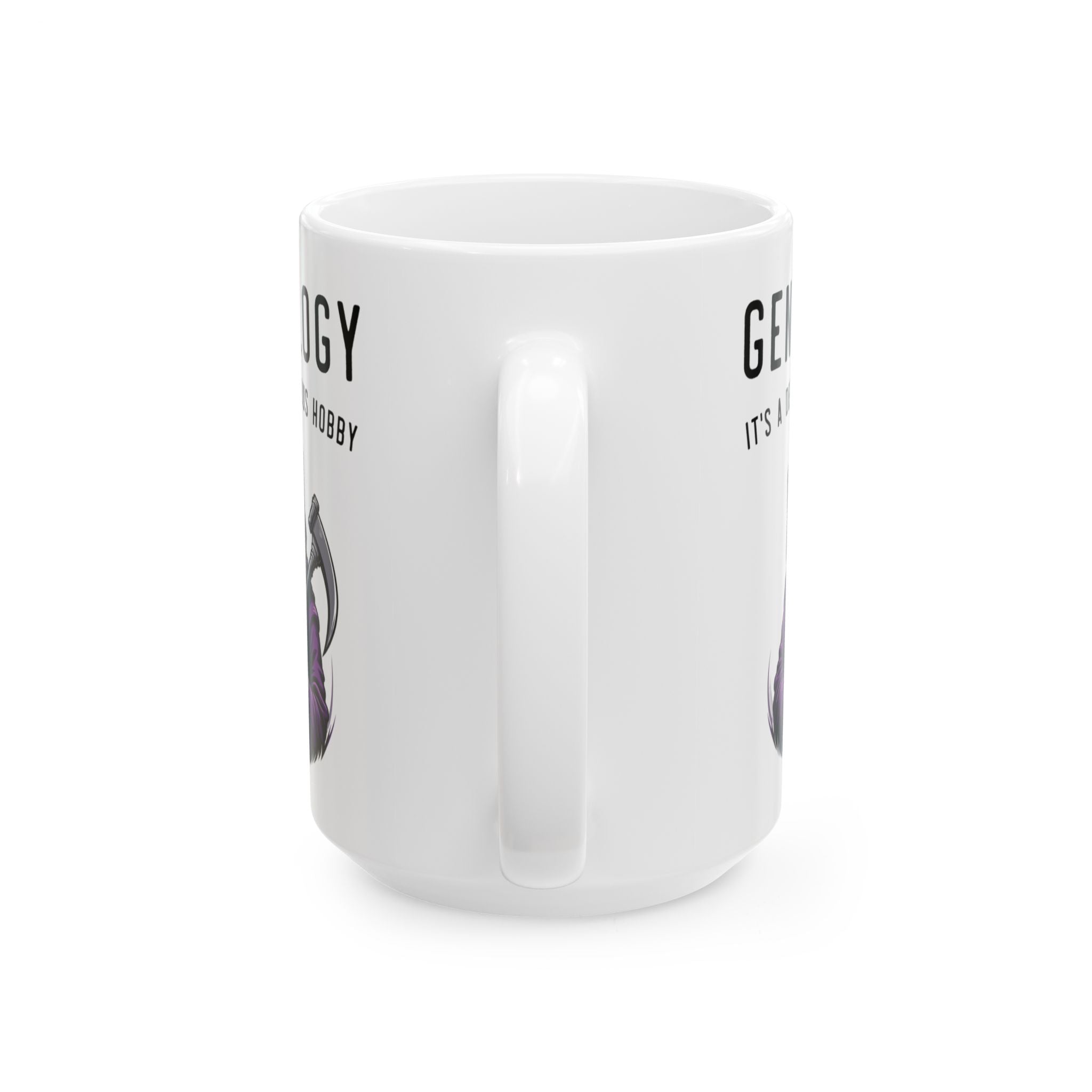 It's A Dead Serious Hobby Mug (11oz|15oz) in 11oz by Genealogy Keepsakes