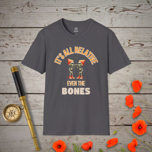 It's All Relative T-Shirt in Charcoal by Genealogy Keepsakes