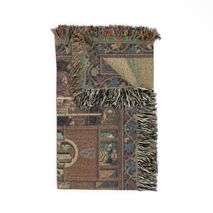 Jousting Tournament Woven Blanket in by Genealogy Keepsakes