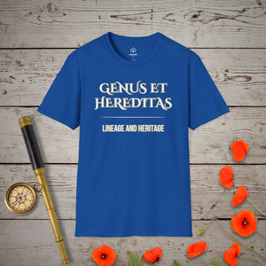 Lineage and Heritage T-Shirt - Genealogy Keepsakes Custom Genealogy Gift - Royal S