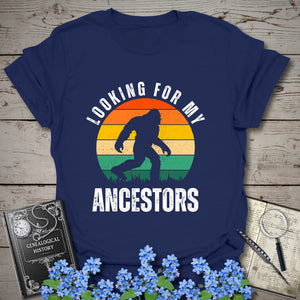 Looking For My Ancestors T-Shirt in Navy by Genealogy Keepsakes