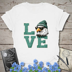 Love Genealogy T-Shirt in White by Genealogy Keepsakes