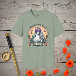 Magical Moments Await T-Shirt in Sage by Genealogy Keepsakes
