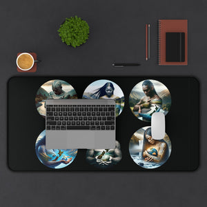 Maori Guardians Desk Mat - Genealogy Keepsakes Custom Genealogy Gift - 12" × 18"