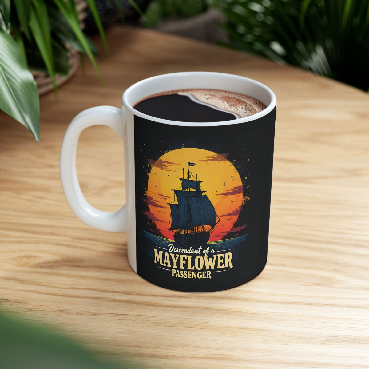 Mayflower Passenger Descendant Mug (11oz|15oz) - Genealogy Keepsakes Custom Genealogy Gift - 11oz