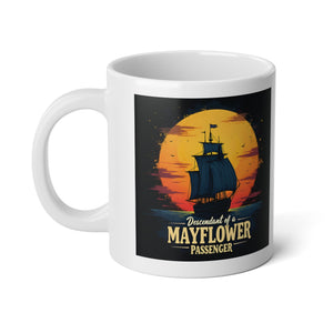 Mayflower Passenger Descendant Mug (20oz) in White by Genealogy Keepsakes