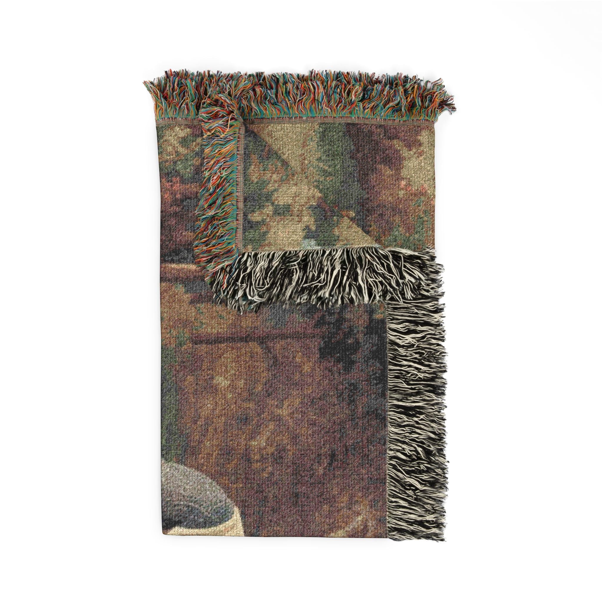 Medieval Knight’s Prayer Woven Blanket in by Genealogy Keepsakes