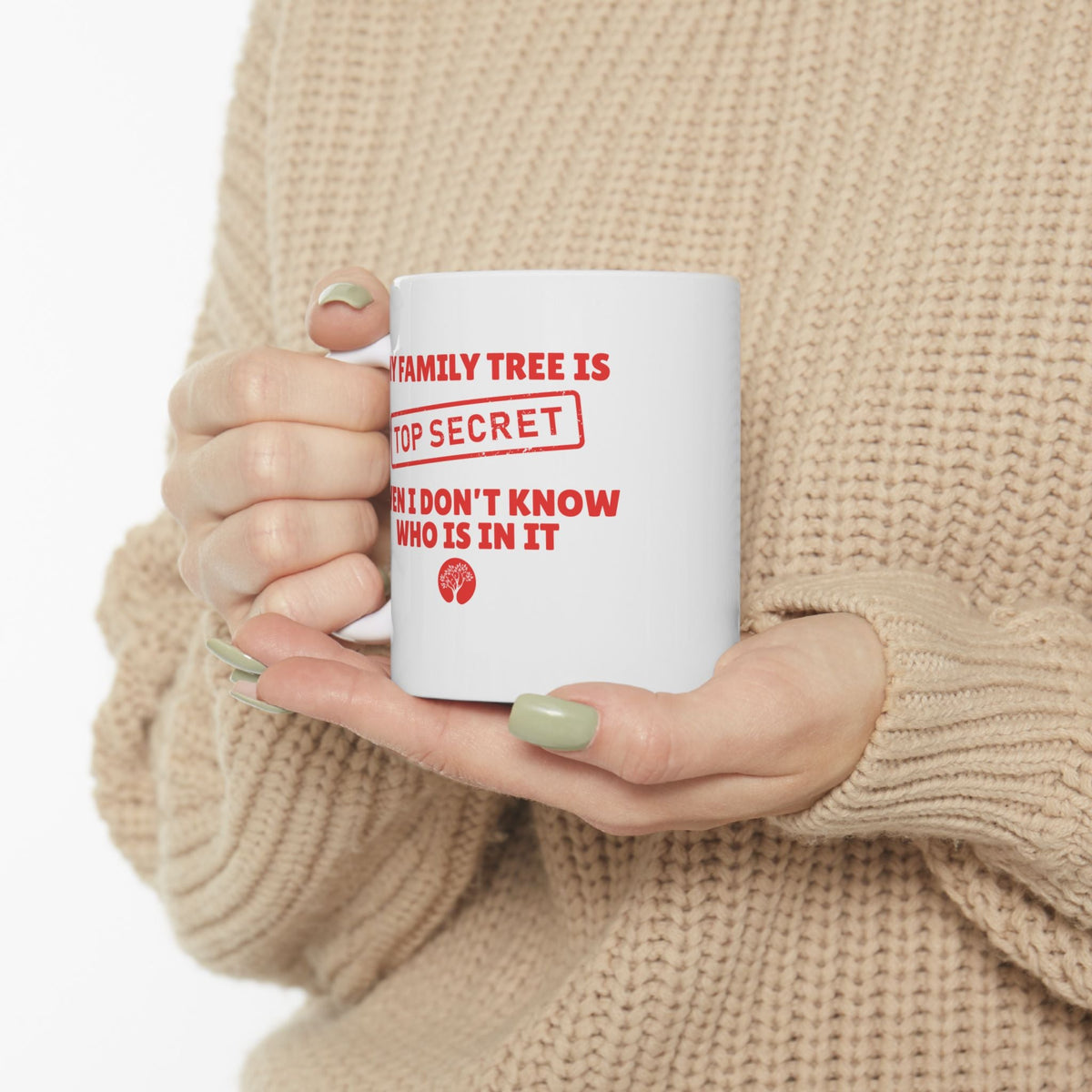 My Family Tree Is Top Secret Mug (11oz|15oz) - Genealogy Keepsakes Custom Genealogy Gift - 11oz
