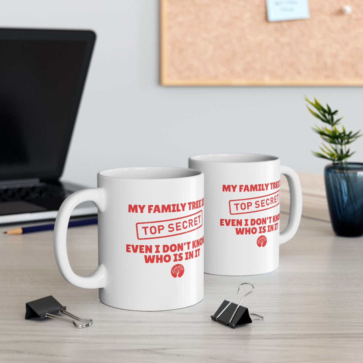 My Family Tree Is Top Secret Mug (11oz|15oz) - Genealogy Keepsakes Custom Genealogy Gift - 11oz