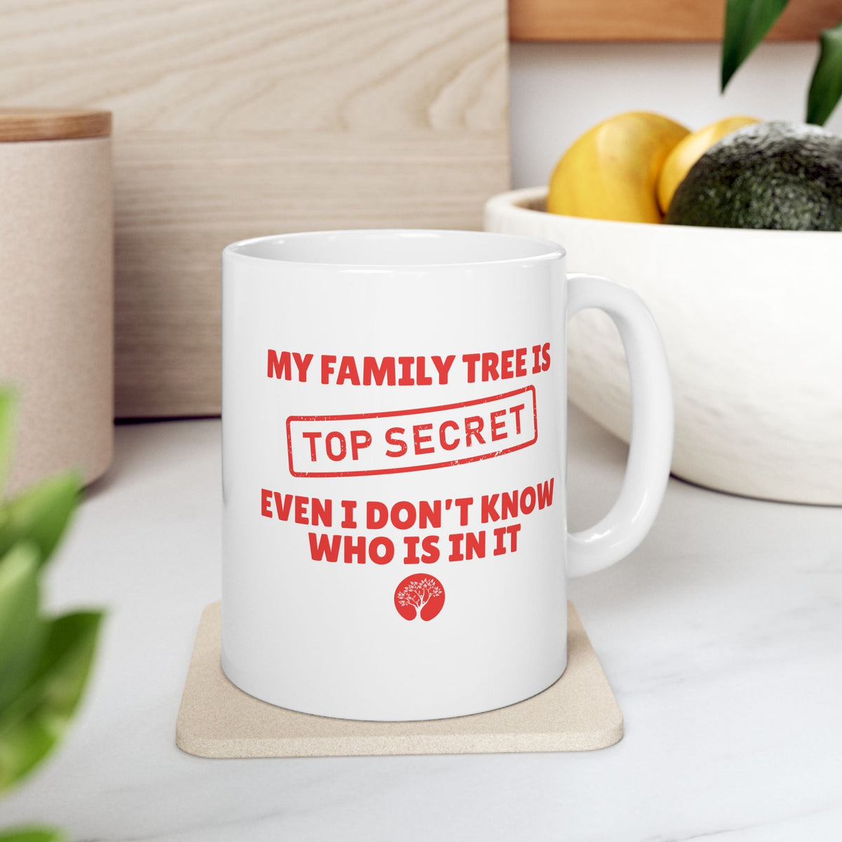 My Family Tree Is Top Secret Mug (11oz|15oz) - Genealogy Keepsakes Custom Genealogy Gift - 11oz