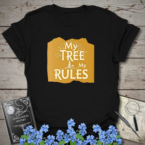 My Tree, My Rules T-Shirt - Genealogy Keepsakes Custom Genealogy Gift - Black S