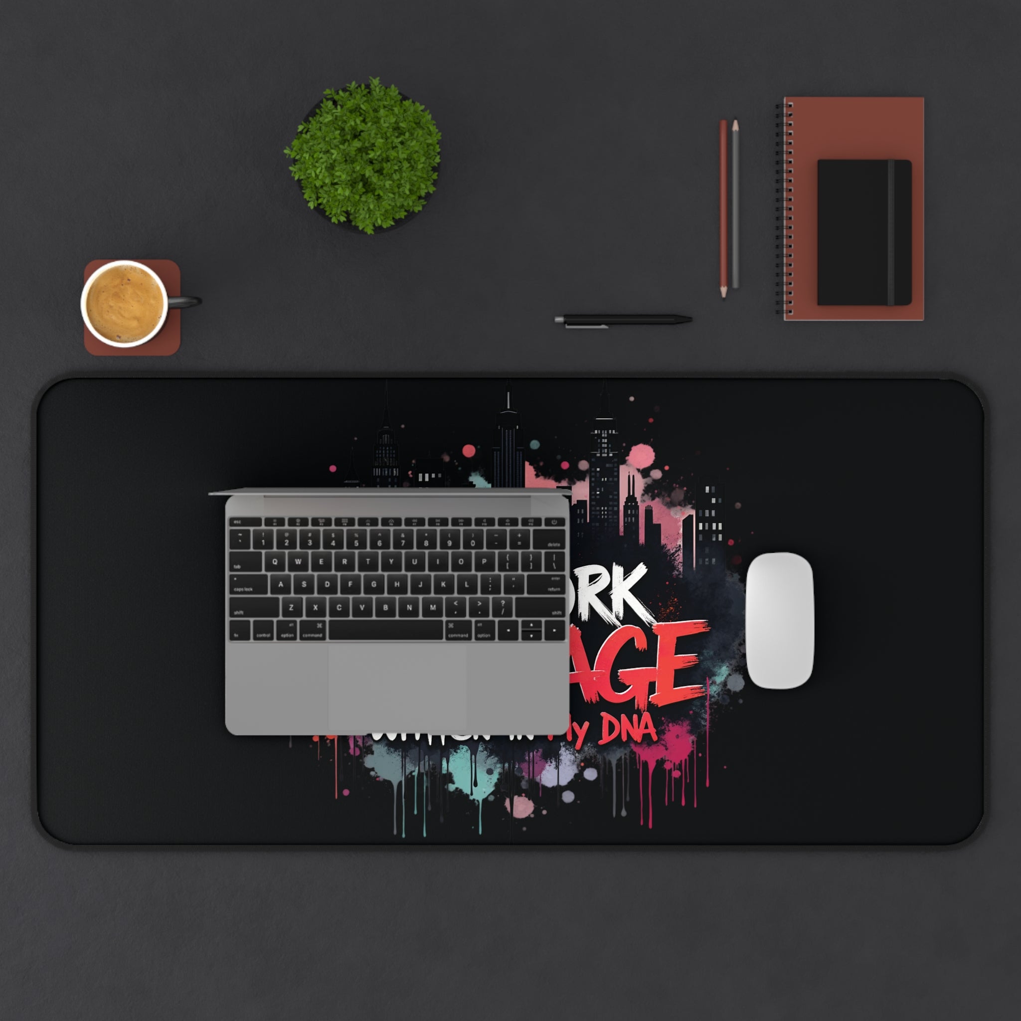 New York Heritage Desk Mat in by Genealogy Keepsakes