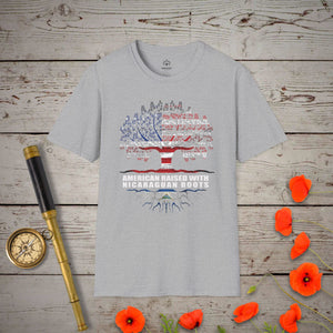 Nicaraguan Roots T-Shirt - Genealogy Keepsakes Custom Genealogy Gift - Sport Grey S