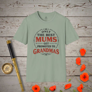 Only the Best Mums T-Shirt in Sage by Genealogy Keepsakes