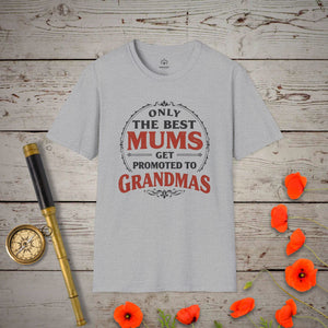 Only the Best Mums T-Shirt in Sport Grey by Genealogy Keepsakes