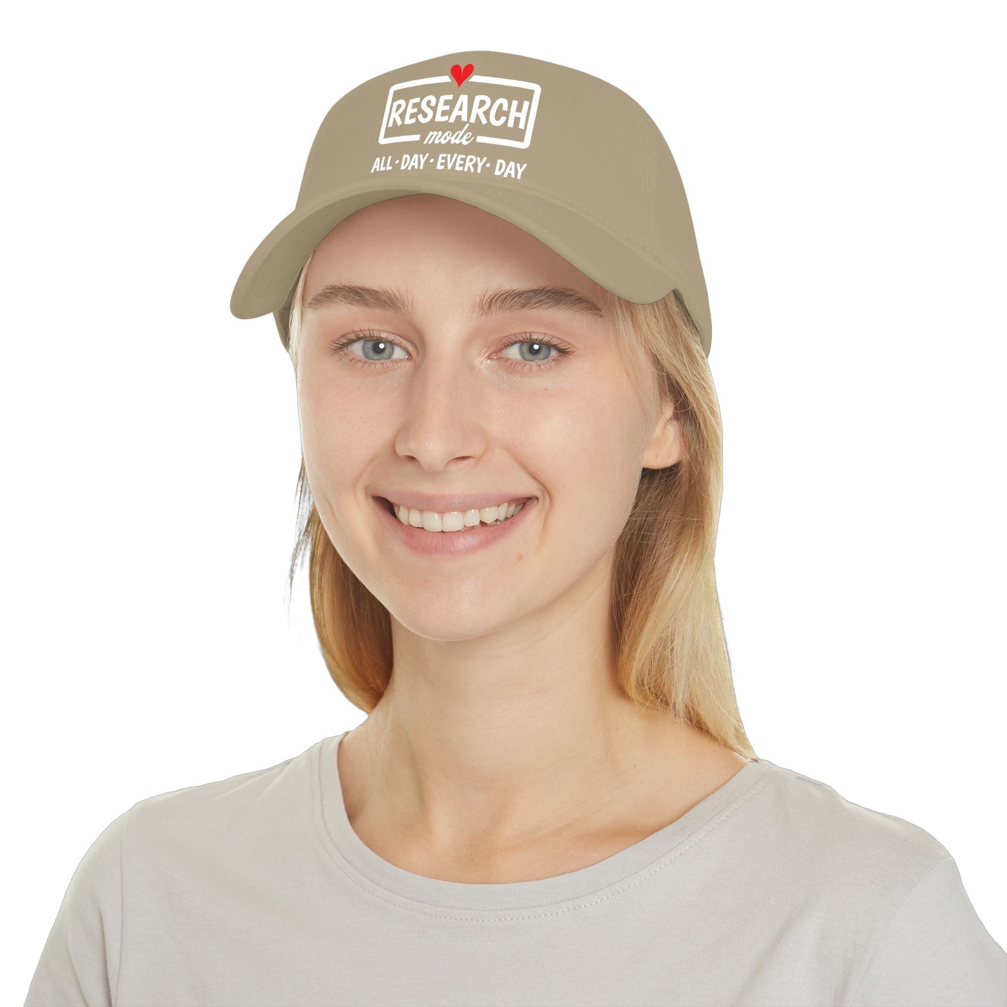 Research Mode — "All • Day • Every • Day" Baseball Cap in by Genealogy Keepsakes
