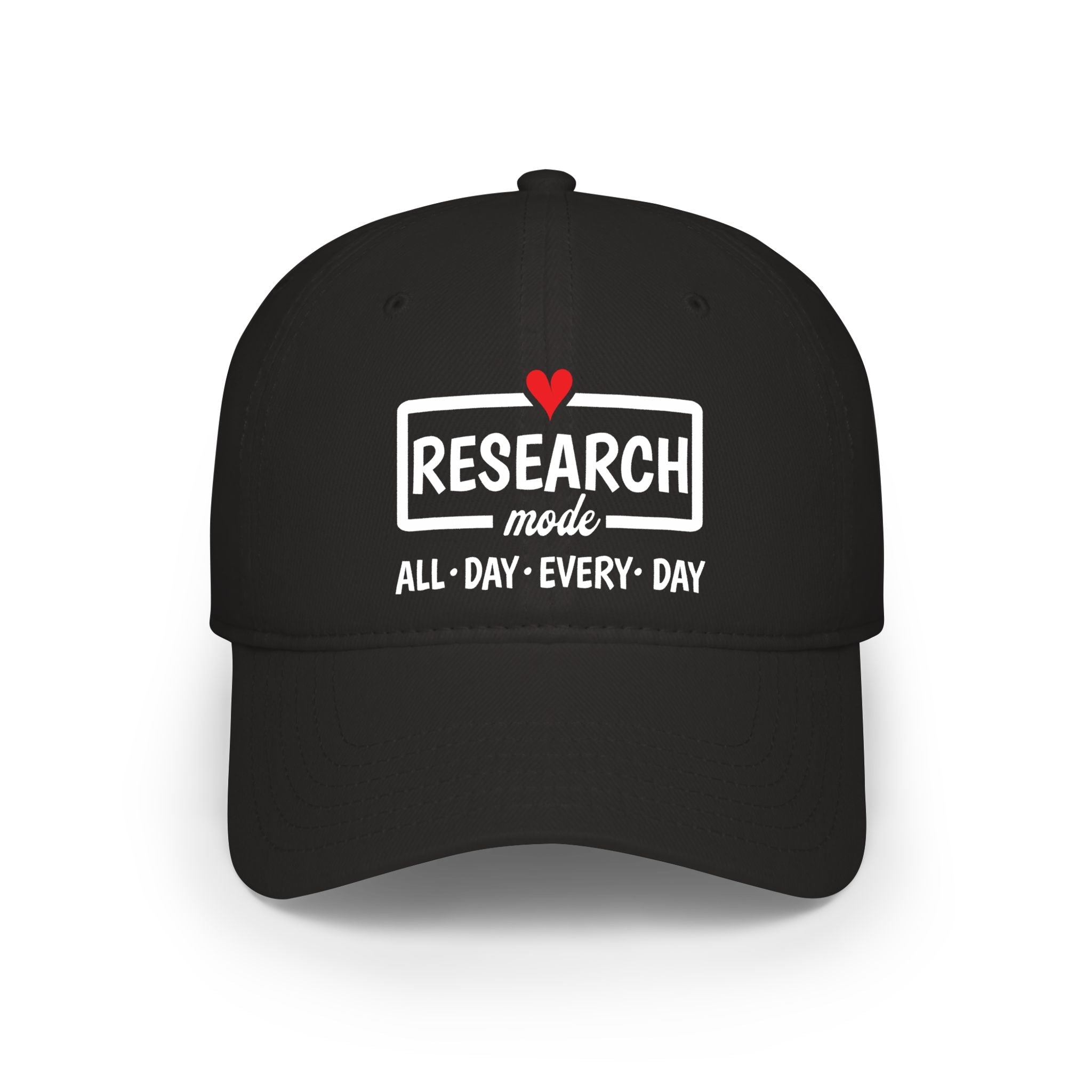 Research Mode — "All • Day • Every • Day" Baseball Cap in One size by Genealogy Keepsakes