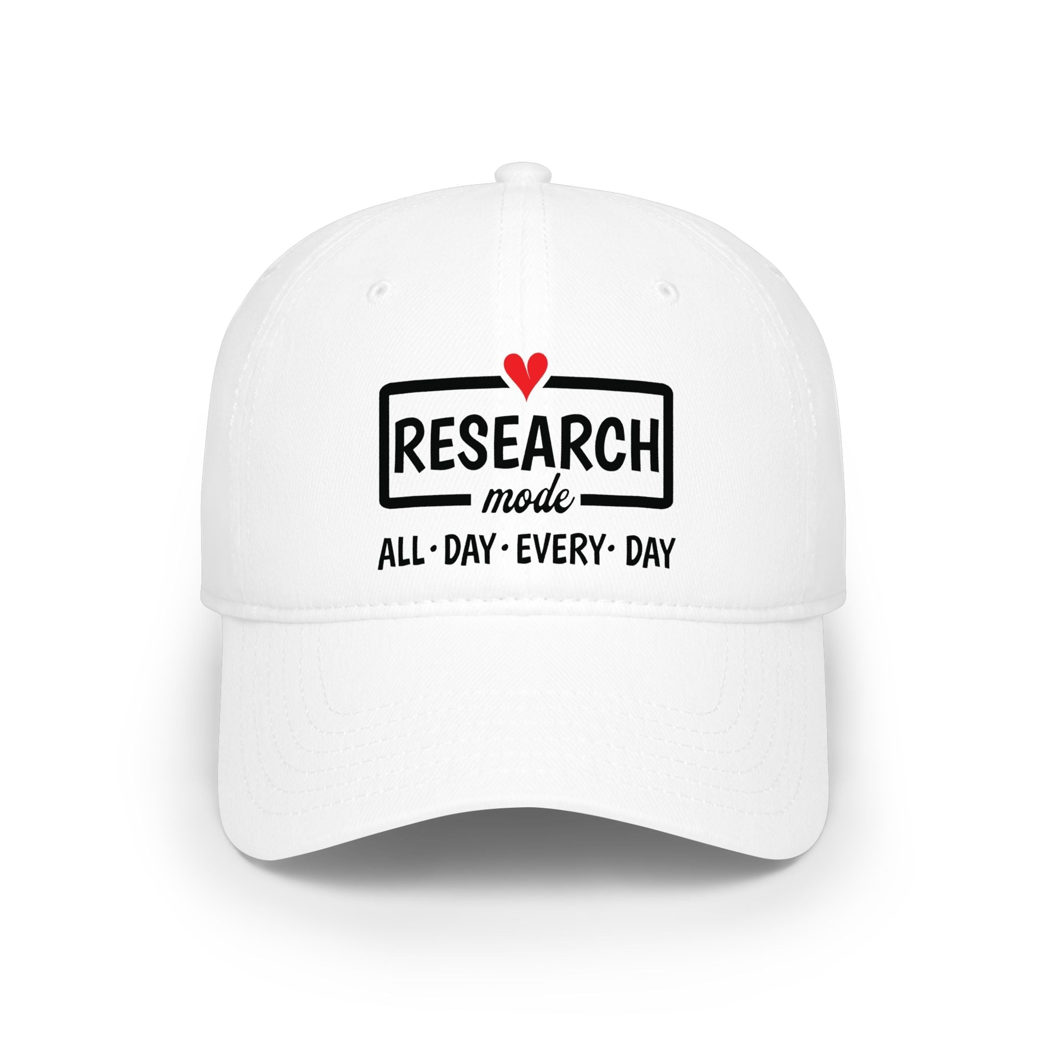 Research Mode — "All • Day • Every • Day" Baseball Cap in One size by Genealogy Keepsakes