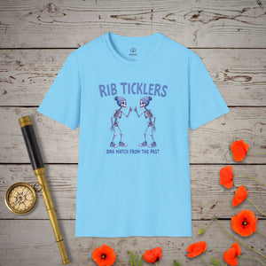 Rib Ticklers T-Shirt - Genealogy Keepsakes Custom Genealogy Gift - Sky S