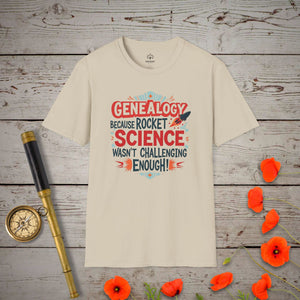 Rocket Science T-Shirt - Genealogy Keepsakes Custom Genealogy Gift - Sand S