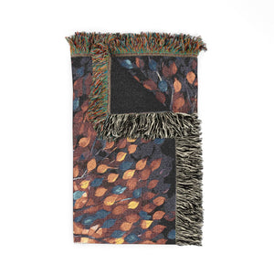 Stained Glass Tree of Life Woven Blanket in by Genealogy Keepsakes