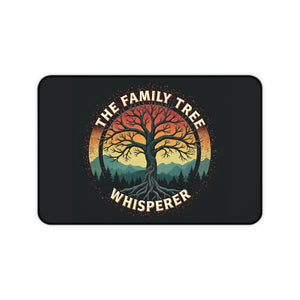 The Family Tree Whisperer Desk Mat - Genealogy Keepsakes Custom Genealogy Gift - 12" × 18"