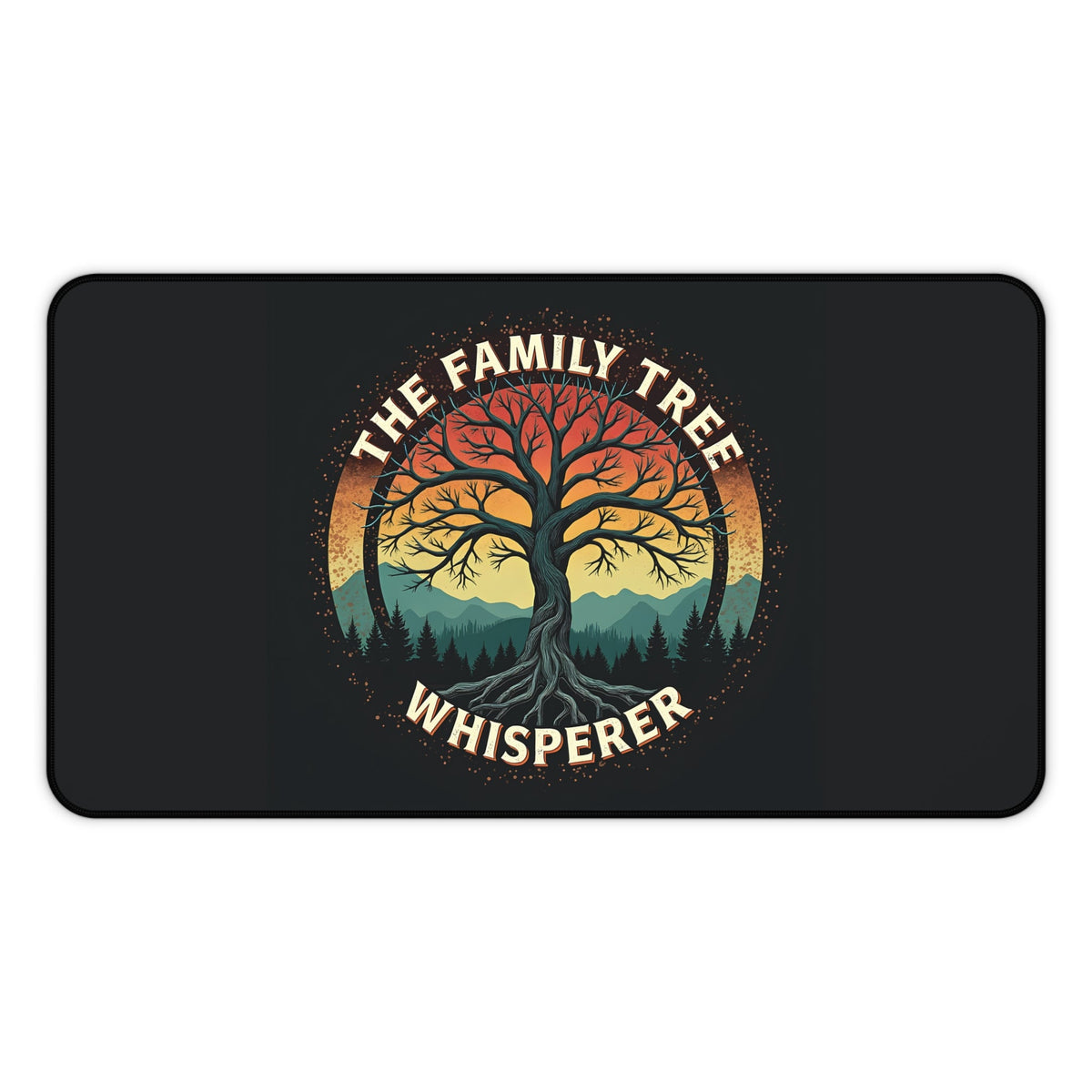 The Family Tree Whisperer Desk Mat - Genealogy Keepsakes Custom Genealogy Gift - 12" × 22"
