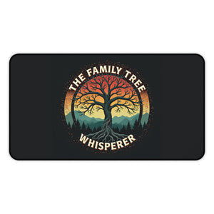 The Family Tree Whisperer Desk Mat - Genealogy Keepsakes Custom Genealogy Gift - 12" × 22"